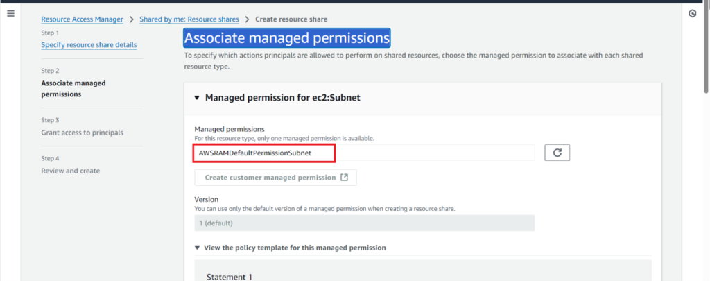 Sharing resource across the account using AWS Resource Access Manager ...