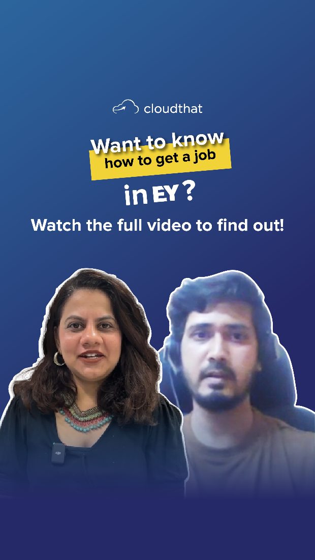 Watch the full episode of How I Got the Job now - link in bio

“Will I be good enough to crack a Big 4?”
 If you’ve ever asked yourself this, you’re not alone.

We spoke with Shubham Dubey, Senior Data Scientist at EY, about what his interview experience was really like - and the answer might surprise you. It wasn’t about knowing everything, but about knowing your projects, understanding your use cases, and communicating your thoughts clearly. 

If you’re preparing for a Data Science or AI role, don’t miss this one. Watch the full video now. 

#DataScienceJourney #EYLife #InterviewExperience #GenAI #MachineLearning