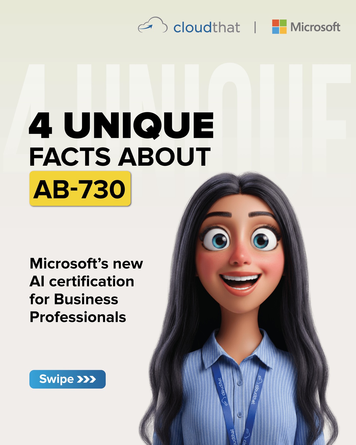 Not all AI certifications are built the same.
Some focus on deep technical skills.
Some focus on theory.

The AB-730 certification focuses on practical AI usage inside everyday business workflows.

Now that you’ve seen the facts, which one changed your perception the most?
@microsoft | @microsoftlearn 

#AB730 #MicrosoftCertifications #Copilot #AIForBusiness #AI #MicrosoftLearning
