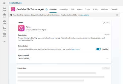 Gen AI Orchestration in Agent overview
