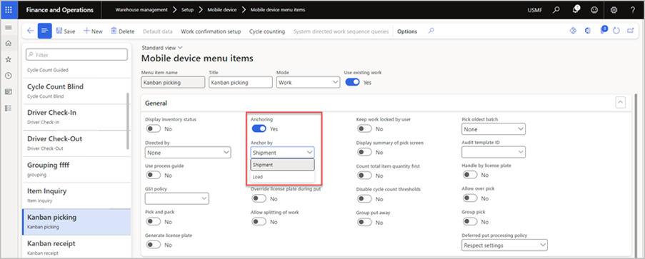 Dynamics 365 SCM Transportation Management interface for automating carrier selection and load planning.