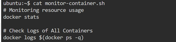 monitoring and logging practice