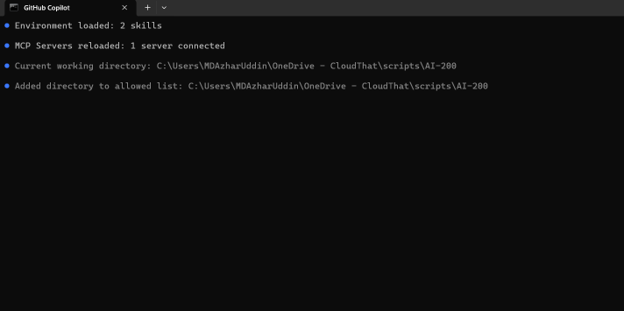 GitHub Copilot CLI showing /add-dir command to grant folder access and control AI code context securely.