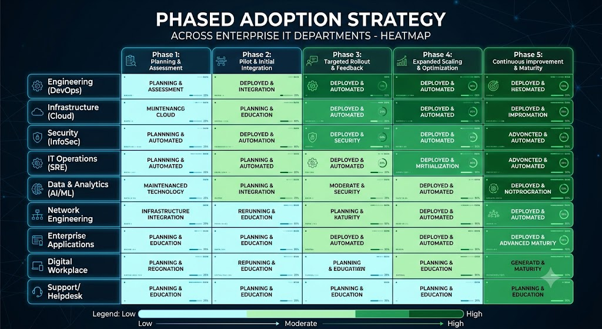 Azure Copilot cost optimization strategy showing AI-driven resource rightsizing, budget forecasting, storage cleanup, and FinOps adoption.
