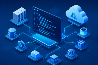 Azure Infrastructure as Code with Bicep and Terraform enabling modular deployments, governance, automation, and change control.